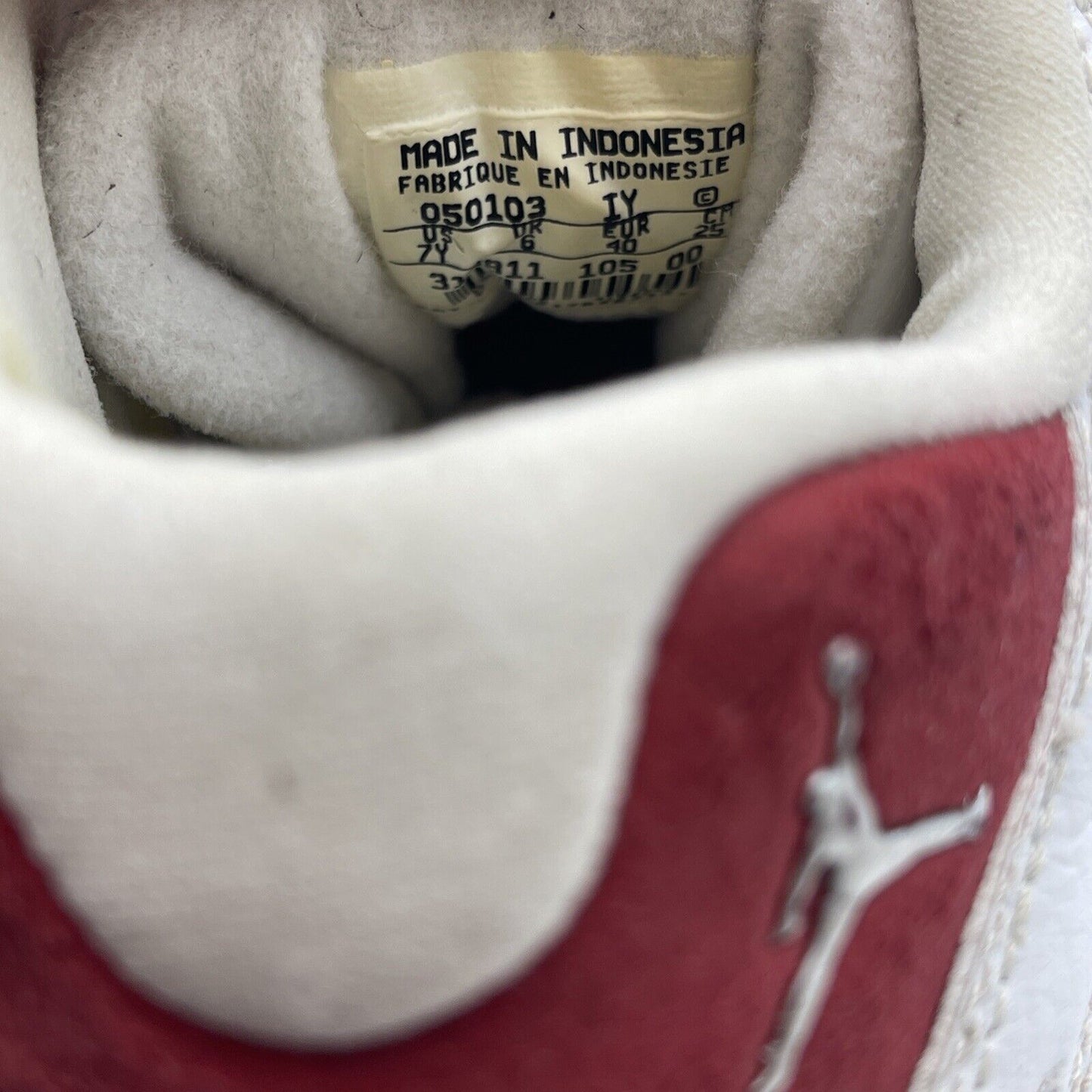 Size 7Y - Nike Air Jordan 13 Varsity Red Suede Leather White Red (310811-105)
