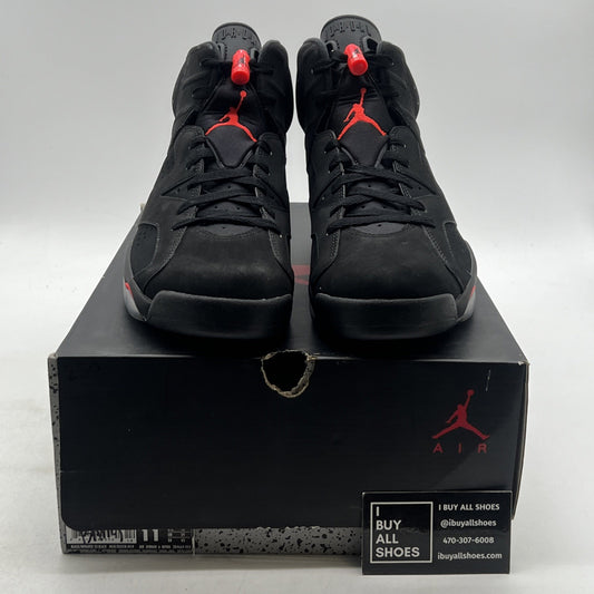 Size 11 - Air Jordan 6 Retro Infrared Black 2014 (384664-023)