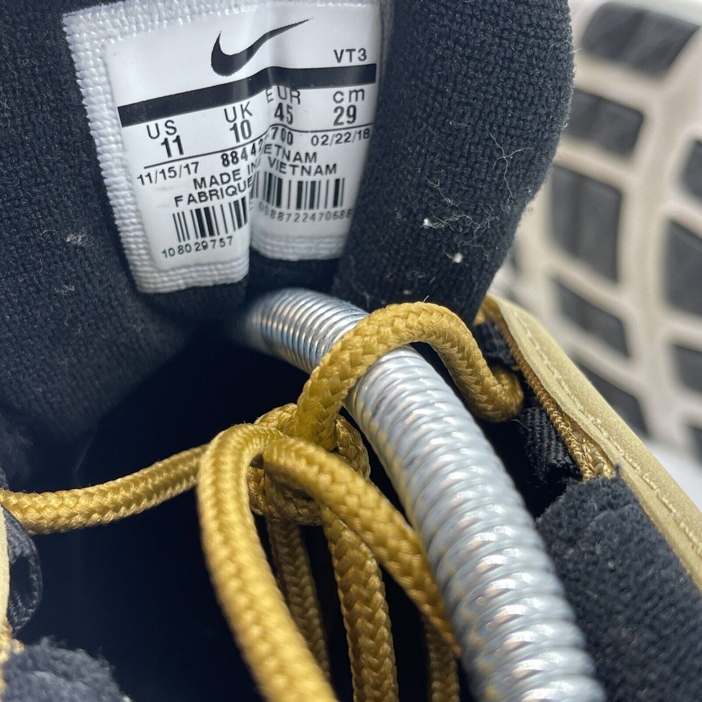 Size 11 - Nike Air Max 97 OG QS Metallic Gold Red Black Suede Leather 884421-700