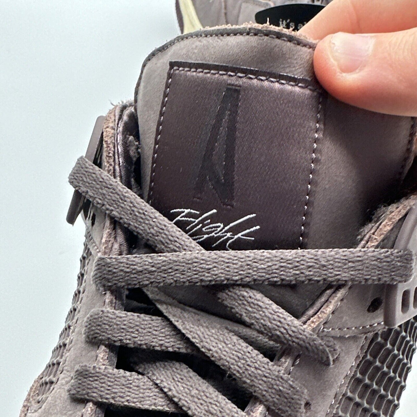 Size 13 - Jordan 4 Retro x A Ma Maniere Mid Violet Ore Brown Grey Aged Look Qltd