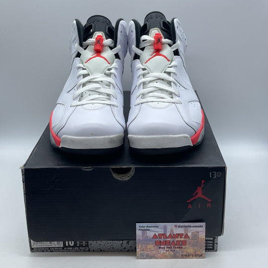 Size 10 - Air Jordan 6 Retro Infrared Pack White Pink Leather (384664-123)