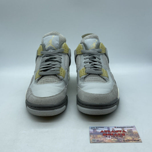 Size 7.5 - Jordan 4 Retro SE Low Craft Gray White (DV3742-021)