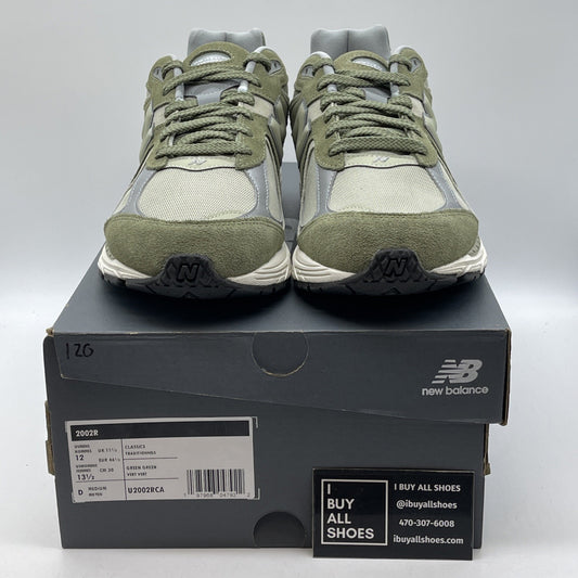 Size 12 - New Balance 2002R Dark Olivine Grey Suede leather (U2002RCA)