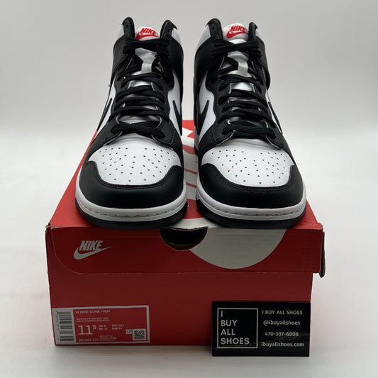 Size 11.5 - Nike Dunk High Black White W (DD1869-103)
