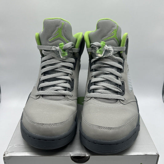 Size 8 - Jordan 5 Retro Green Bean Reflective OG All Green Grey Silver 3m Box
