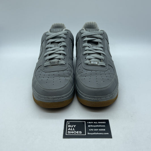Size 9.5 - Nike Air Force 1 Supreme Low Krink Grey Leather Suede (318985-002)