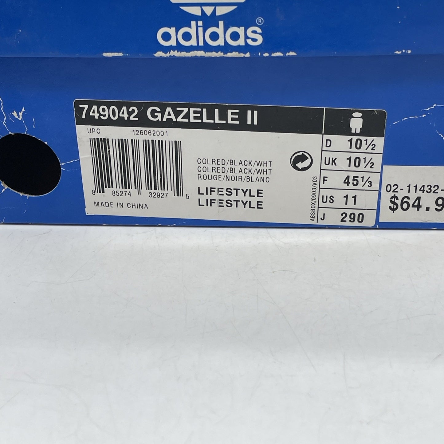 Size 11 - adidas Gazelle Manchester United Athletic Limited Streetwear (749042)