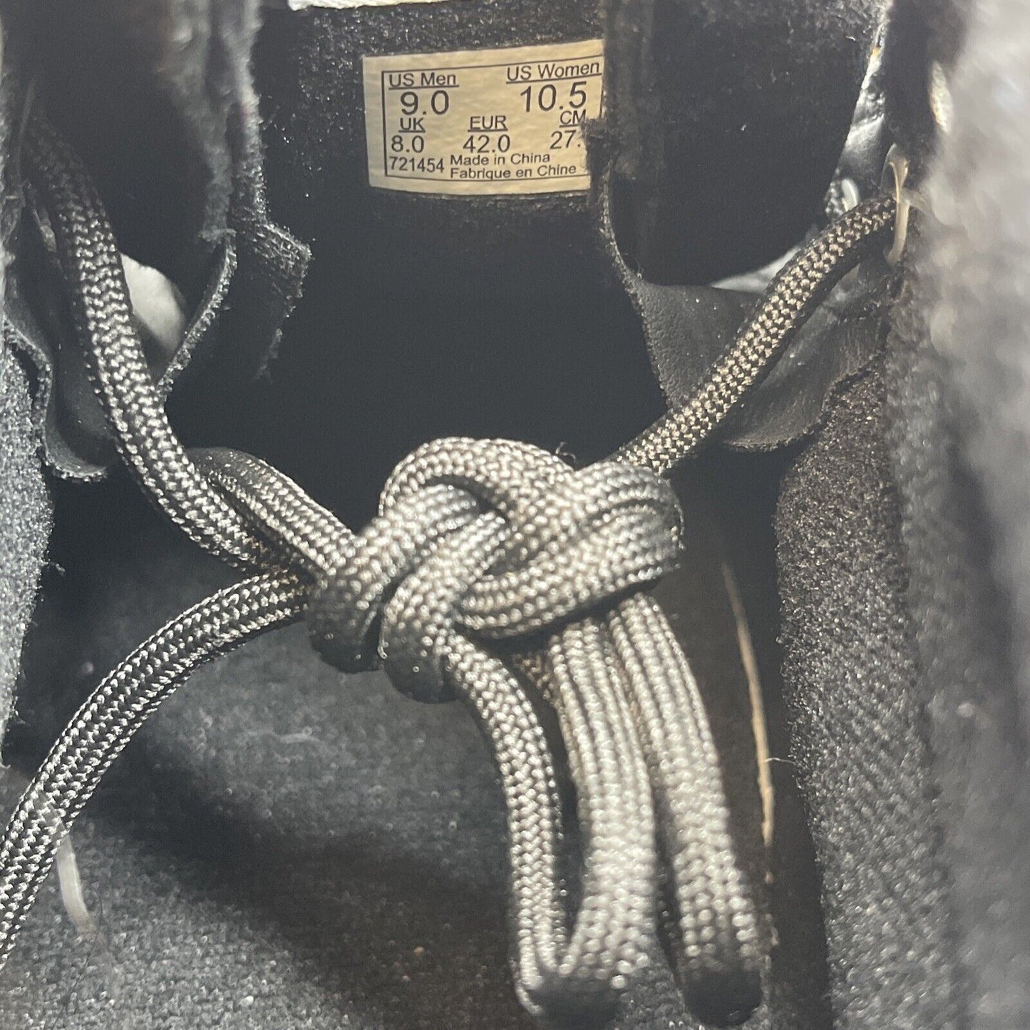Size 9 - Vans Scotchgard Black SK-8 High black Suede Leather (721454)