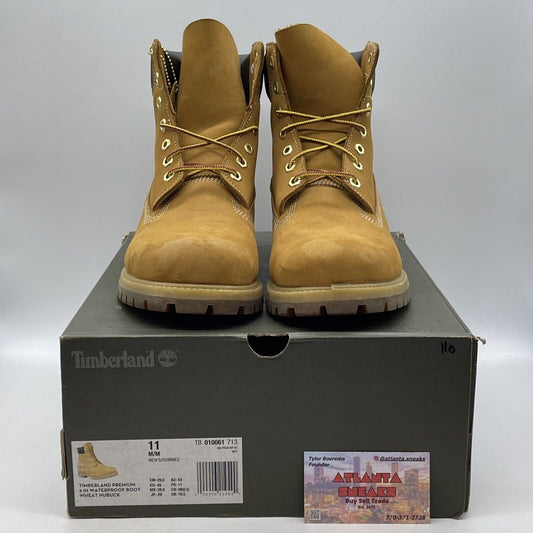 Size 11 - Timberland Men's 6 Inch Premium Waterproof Boots Wheat (TB010061-713)