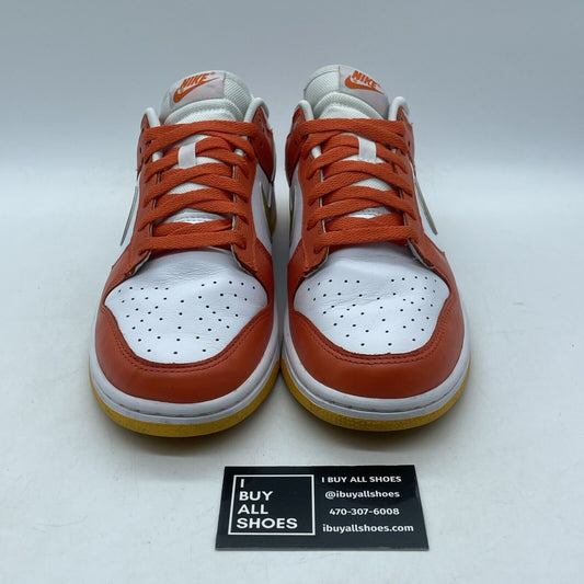 Size 10.5W - Nike Dunk Low Orange University Gold White Leather (DQ4690-800)