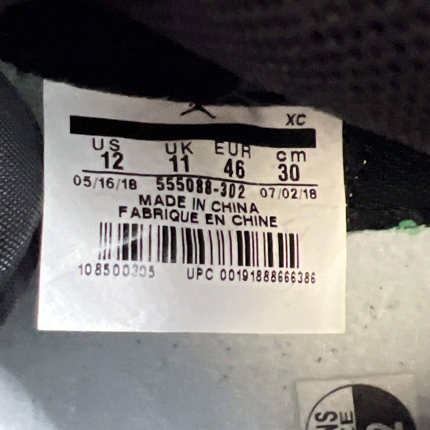 Size 12 - Air Jordan 1 Retro High OG Pine Green 2018 (555088-302)