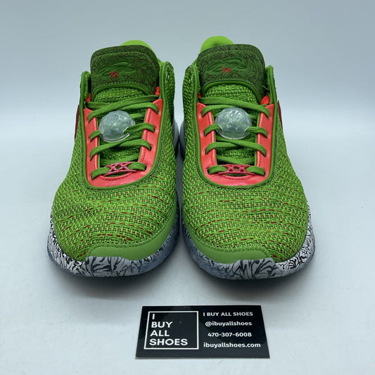 Size 11 - Nike LeBron 20 EP Stocking Stuffer Green Red Suede (FJ4956-300)