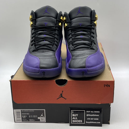 Size 11.5 - Jordan 12 Retro Mid Field Purple Black Leather (CT8013-057)