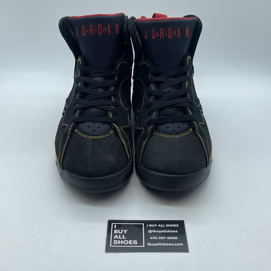 Size 10.5 - Air Jordan 7 Retro Citrus Black Red Yellow Suede (CU9307-081)