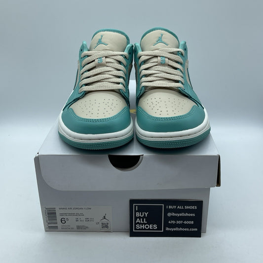 Size 6.5W - Nike Air Jordan 1 Low Washed Tropical Teal Leather (DC0774-131)