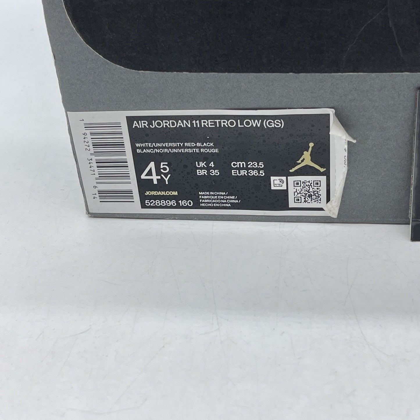 Size 4.5Y - Air Jordan XI 11 Retro Low GS Concord Bred (528896-160)