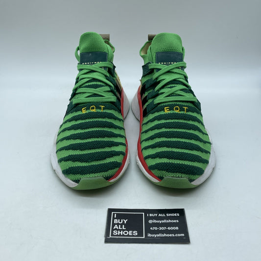 Size 9.5 - adidas Dragon Ball Z x EQT Support ADV Primeknit Mid Green (D97056)