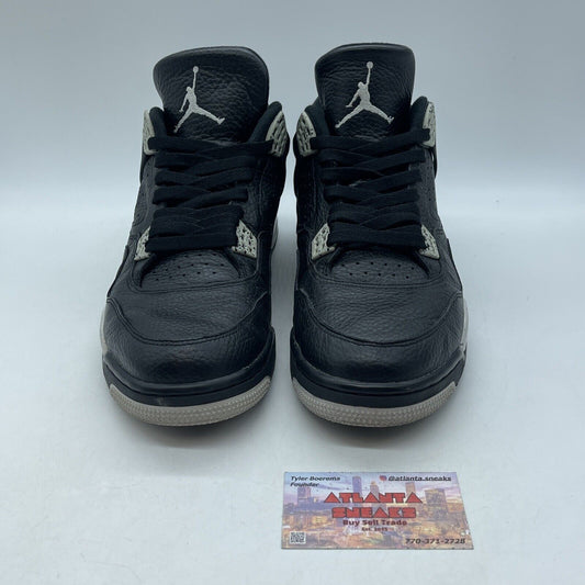 Size 11 - Jordan 4 Retro LS oreo 2015 Grey Black Leather (314254-003)