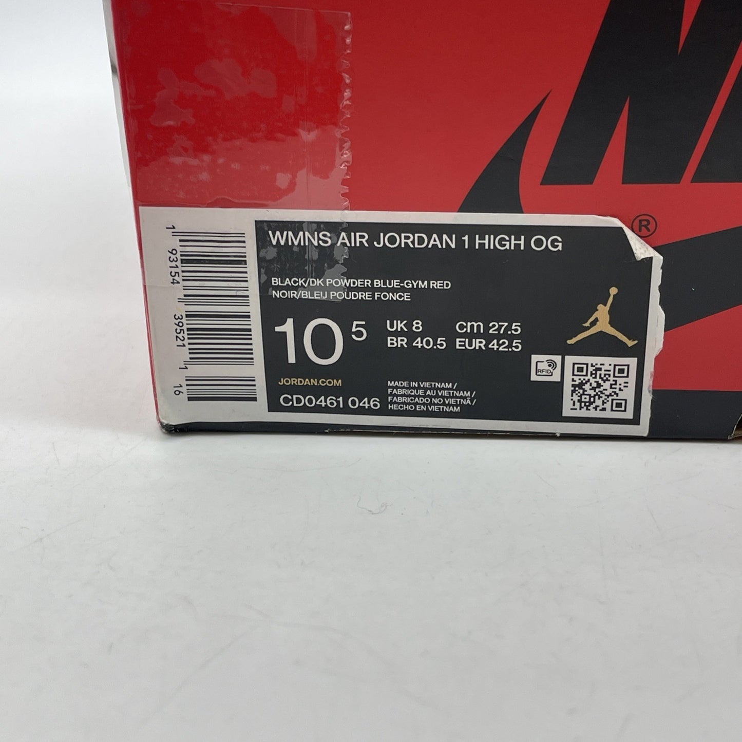 Size 10.5 - Jordan 1 High OG UNC To Chicago 2020 Black Leather (CD0461-046)