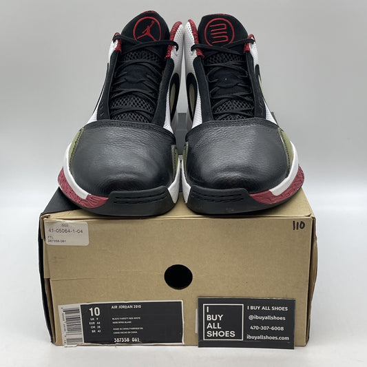 Size 10 - Air Jordan 2010 Black Varsity Red Suede Leather (387358-061)