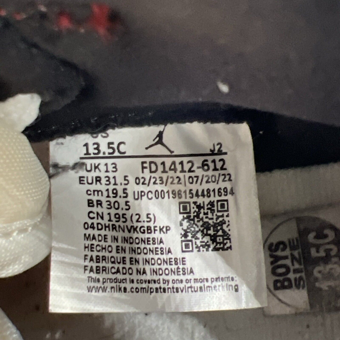 Size 13.5C - Air Jordan 1 Retro High OG Chicago Lost and Found (PS) (FD1412-612)