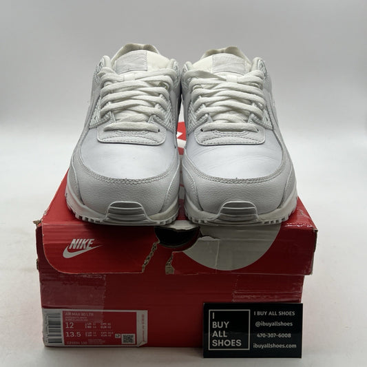 Size 12 - Nike Air Max 90 LTR Triple White (CZ5594-100)