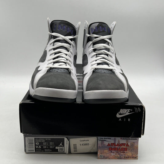 Size 10 - Air Jordan 7 Retro 2021 Flint White Suede (CU0307-100)