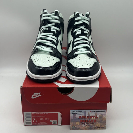 Size 7Y - Nike Dunk SE High All Star 2021 Brand New Og All Black Mint White DS