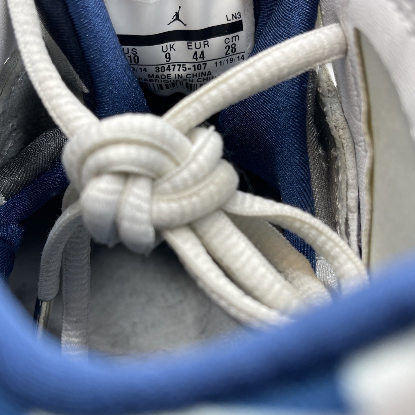 Size 10 - Air Jordan 7 Retro 2015 French Blue White Leather (304775-107)