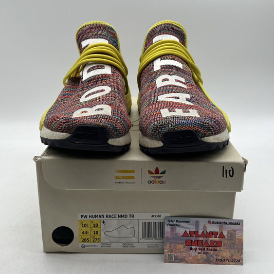 Size 10.5 - adidas Pharrell x NMD Trail Human Race Yellow White (AC7360)