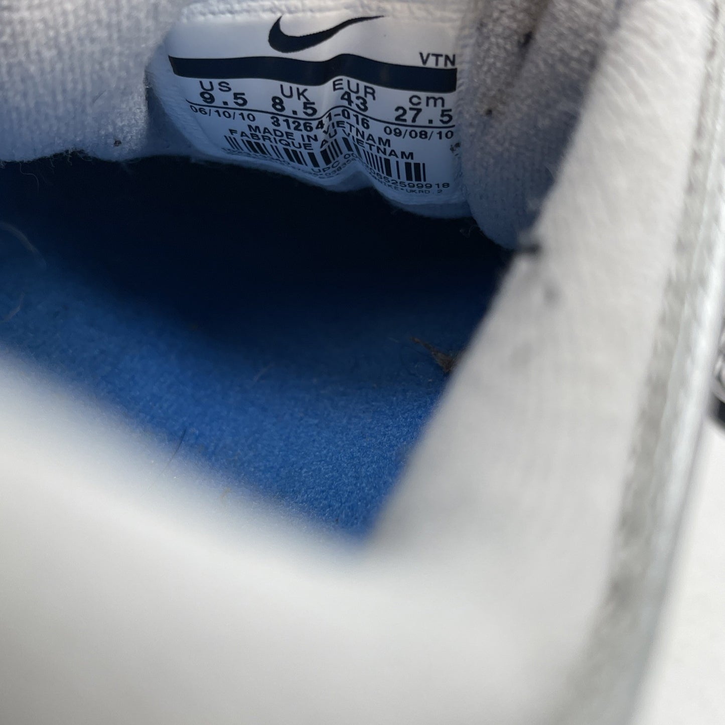 Size 9.5 - Nike Air Max 97 Silver Blue Suede Leather (312641-016)