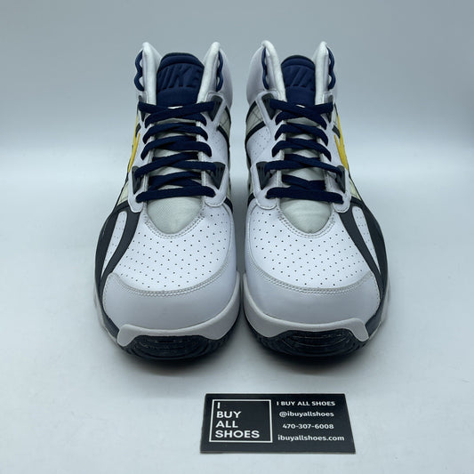 Size 13 - Nike Air Trainer SC High White Black Yellow Suede Leather (302346-110)