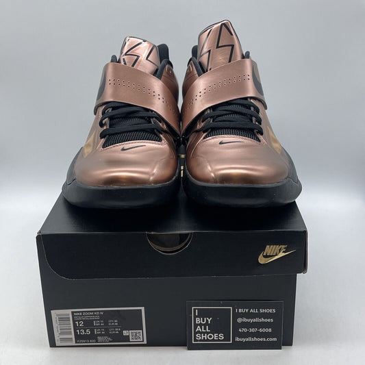Size 12 - Nike Zoom KD 4 2024 Christmas Rose Gold Black Leather (FZ5913-800)