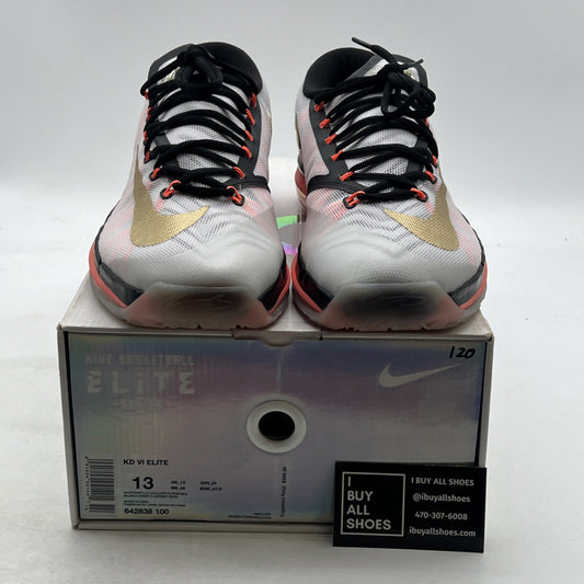 Size 13 - Nike KD 6 Elite Gold - (642838-100)