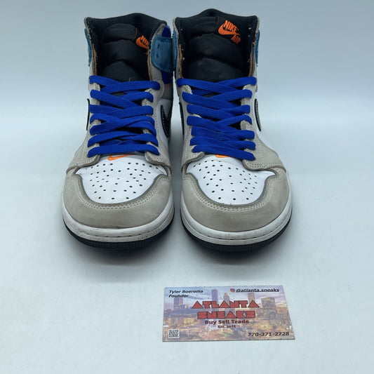 Size 8 - Air Jordan 1 Retro OG High Prototype Black Blue Suede (DC6515-100)