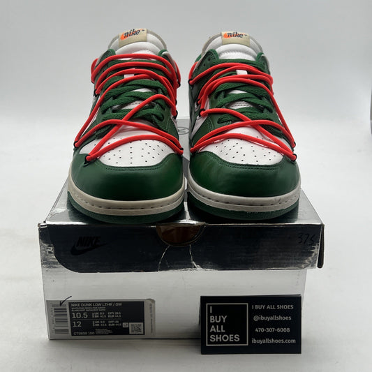 Size 10.5 - Nike Dunk Low x OFF-WHITE Pine Green 2019 (CT0856-100)