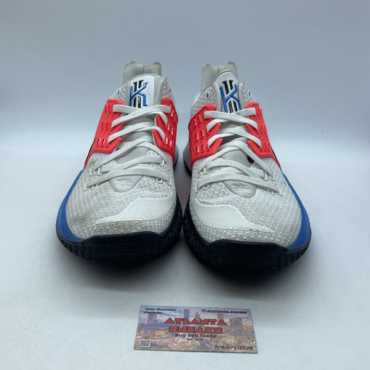 Size 13 - Nike Kyrie 2 Low White Blue Hero White Blue Black Suede (AV6337-100)