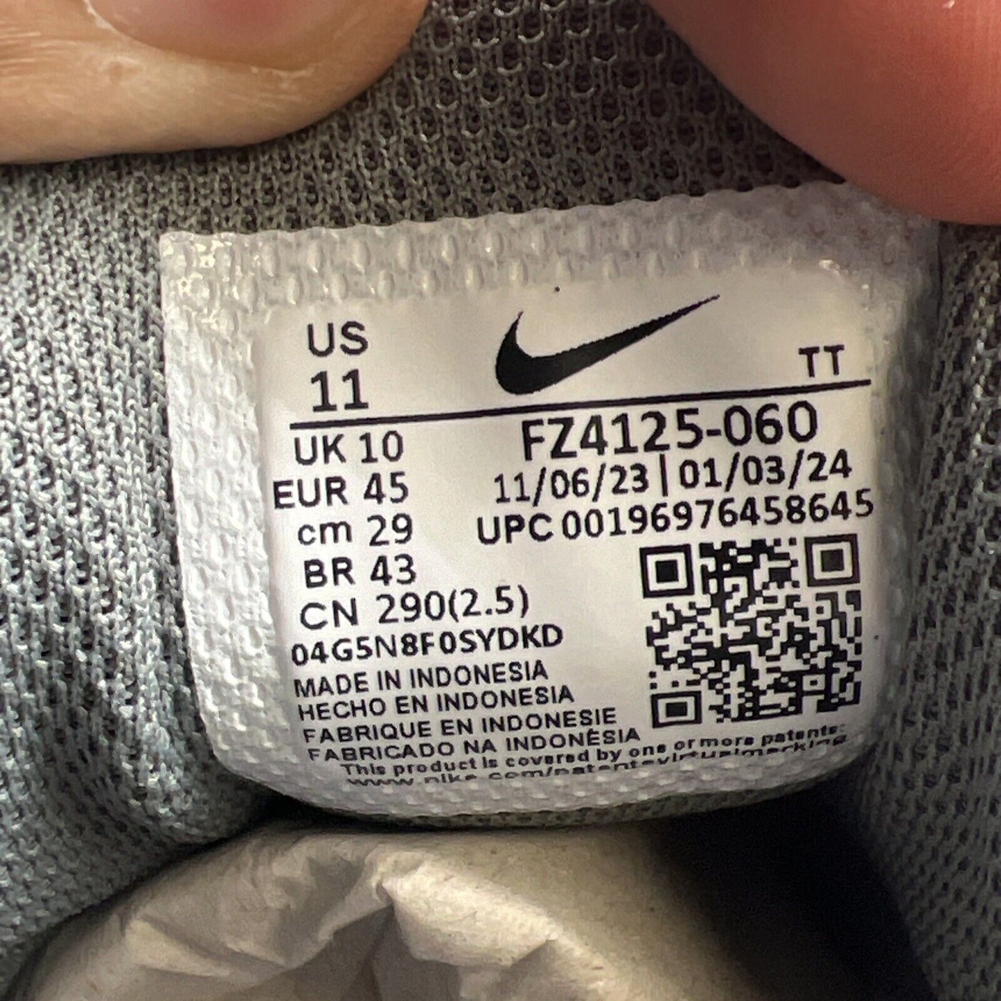 Size 11 - Nike Air Max 95 Premium Atlanta Grey Orange Red (FZ4126-060)