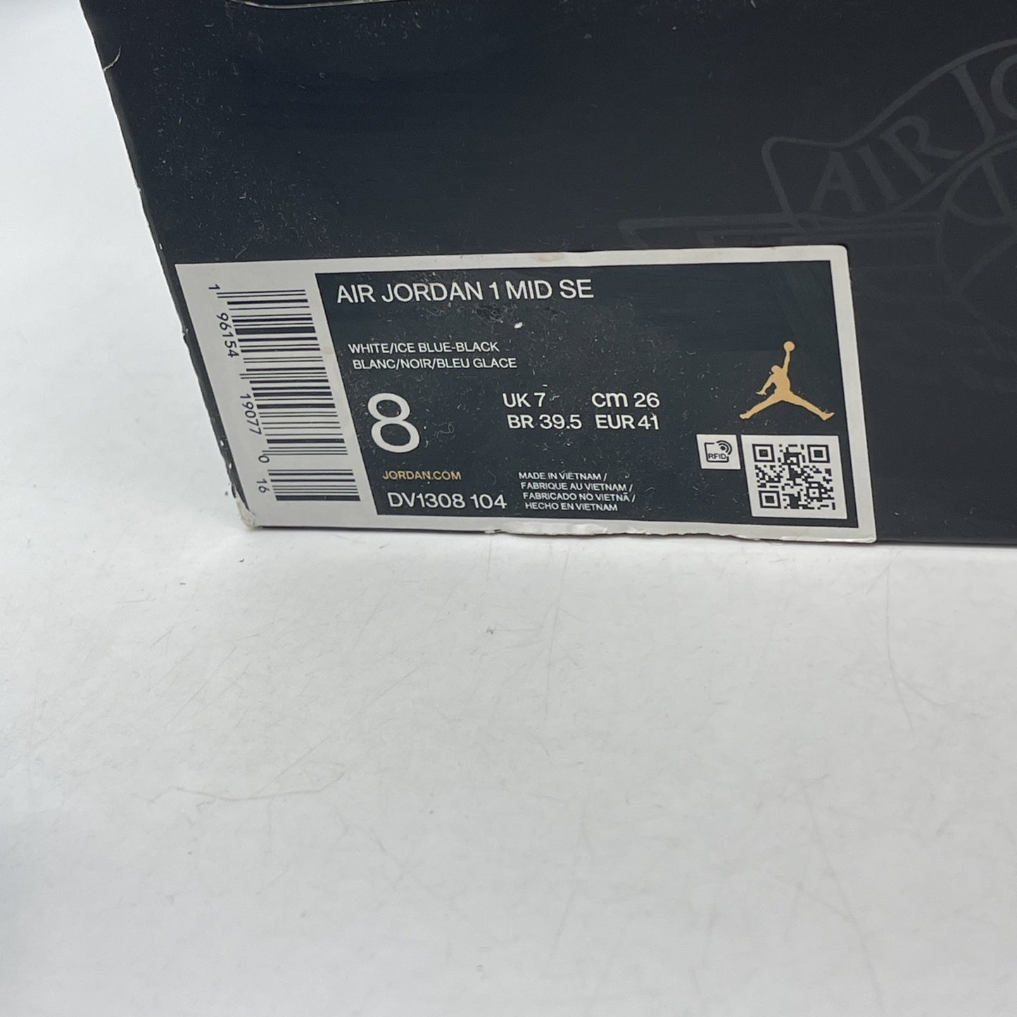Size 8 - Air Jordan 1 Mid SE White Ice Blue (DV1308-104)