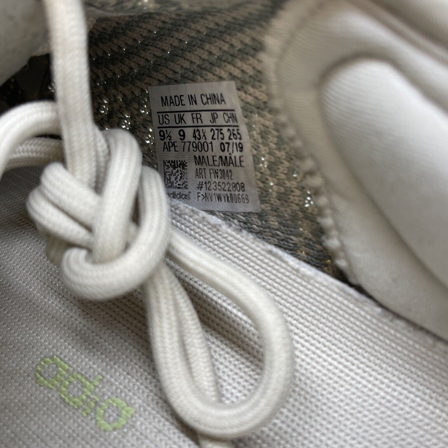Size 9.5 - Yeezy Boost 350 V2 Citrin Non-Reflective Green Grey (FW3042)