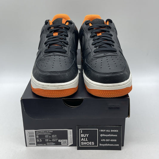 Size 8 - Air Force 1 ‘07 Halloween Black Orange White Leather (DC8891-001)