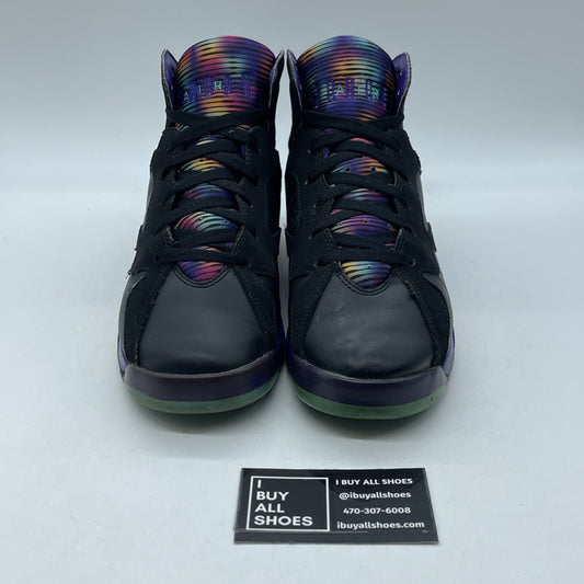 Size 8.5Y (GS) - Jordan 7 Retro Mid Lola Bunny Black Suede Leather (705417-029)