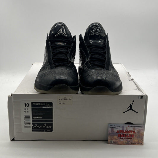Size 10 - Air Jordan 2011 Black Dark Charcoal (436771-001)