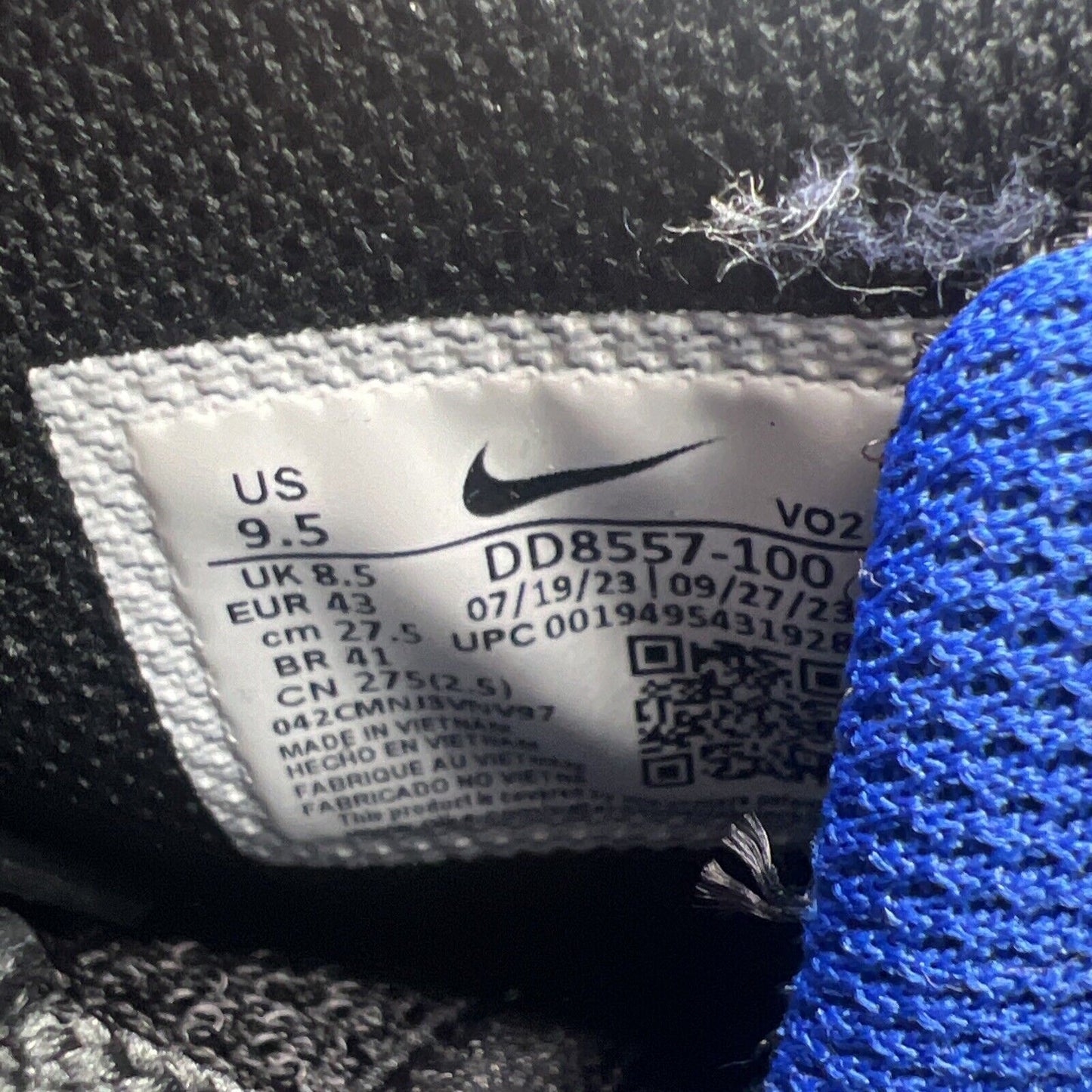 Size 9.5 - Nike Air Max 2 CB 94 Retro 2021 Old Royal Black Leather (DD8557-100)
