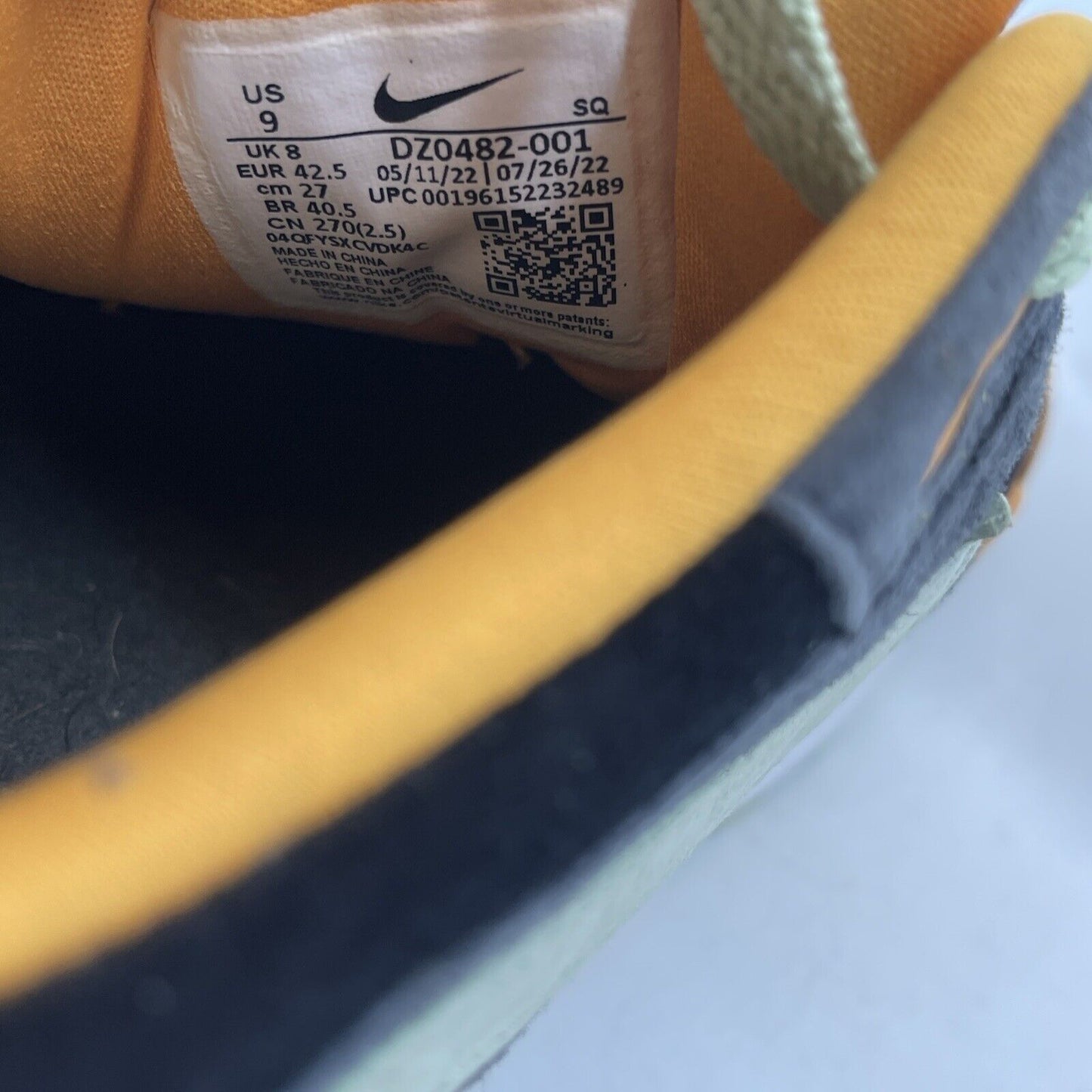 Size 9 - Nike Air Max 1 Premium Ugly Duckling - Honeydew Suede (DZ0482-001)