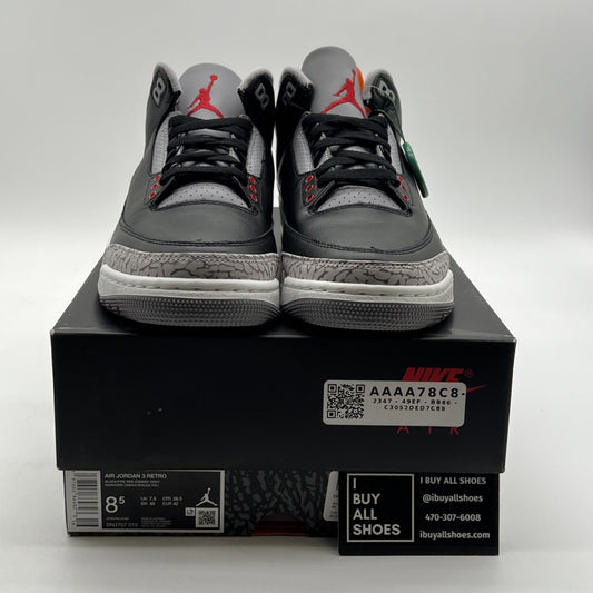Size 8.5 - Air Jordan 3 Retro OG 2024 Black Cement (DN3707-101)