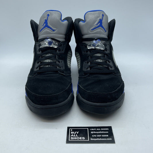 Size 13 - Jordan 5 Retro Mid Racer Blue Black Suede Leather (CT4838-004)