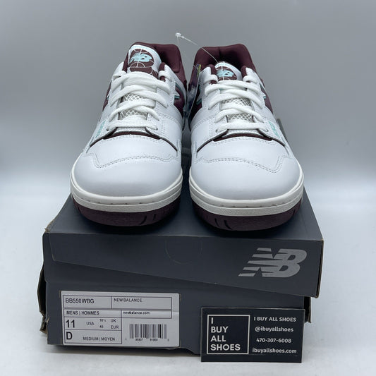 Size 11 - New Balance 550 Burgundy Turquoise (BB550WBG)