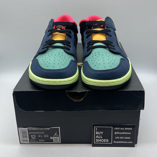 Size 12 - Air Jordan 1 FlyEase Low Tokyo Bio Hack Black Brown Suede (DM1206–201)
