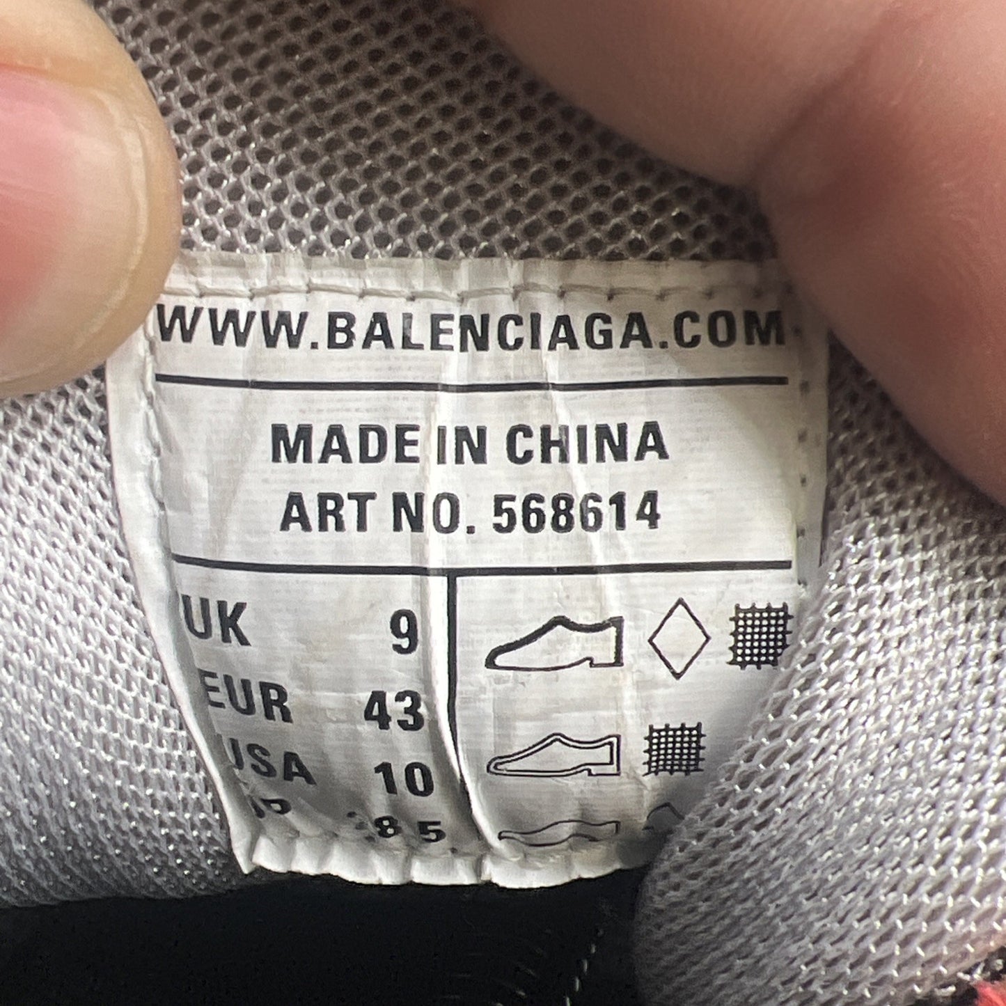 Size 10 - Balenciaga Track 2 Sneakers In Black Red Grey Polyurethane Women